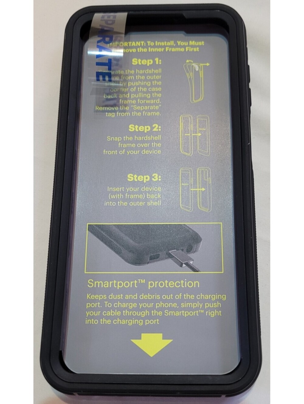 Protect onn. Rugged Case Black Case For Samsung Galaxy A13 5G Cell Phone